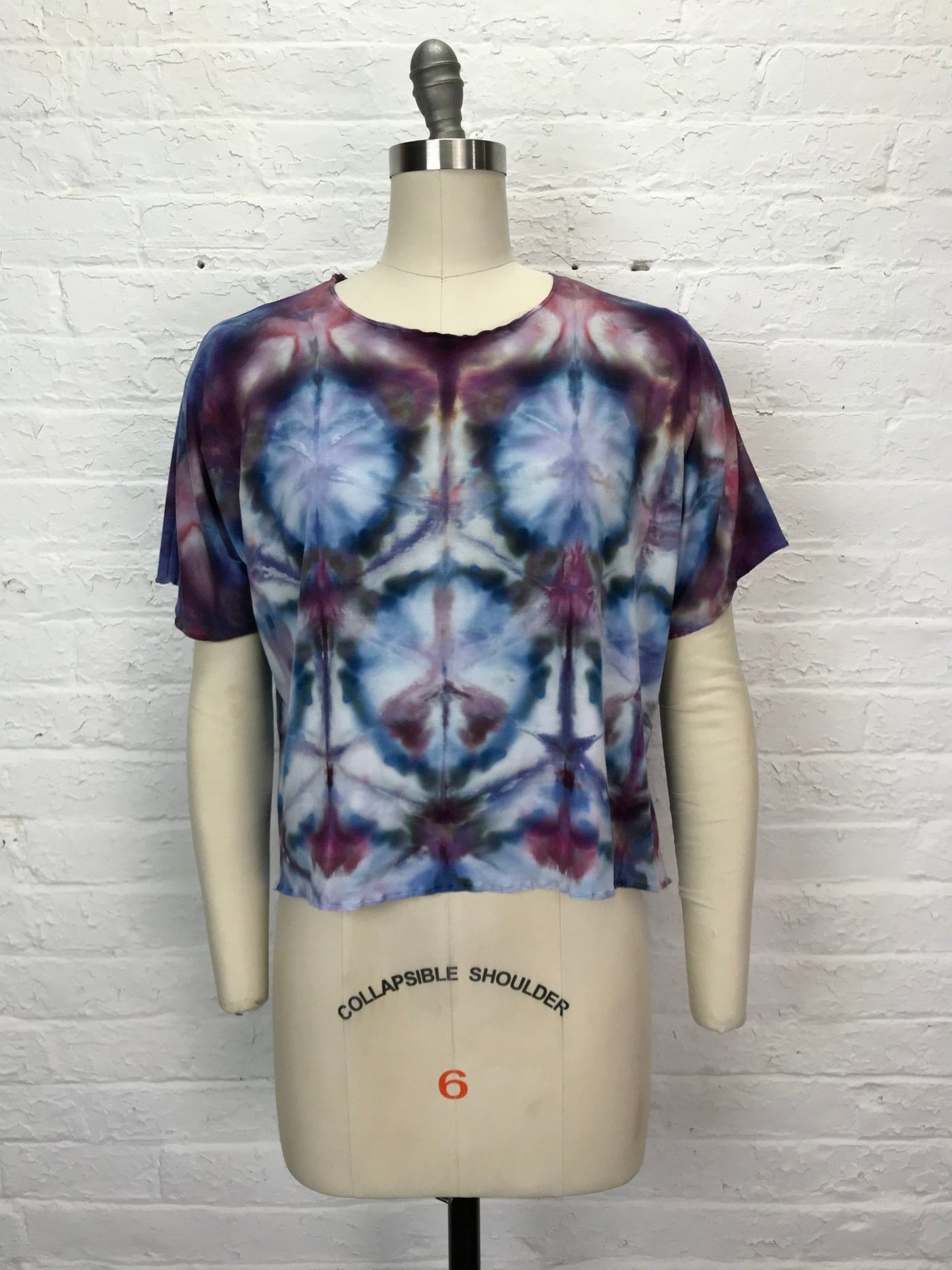 Juni Short Sleeve Petite Top in Stained Glass - Cloud Candy