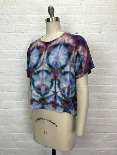 Juni Short Sleeve Petite Top in Stained Glass - Cloud Candy