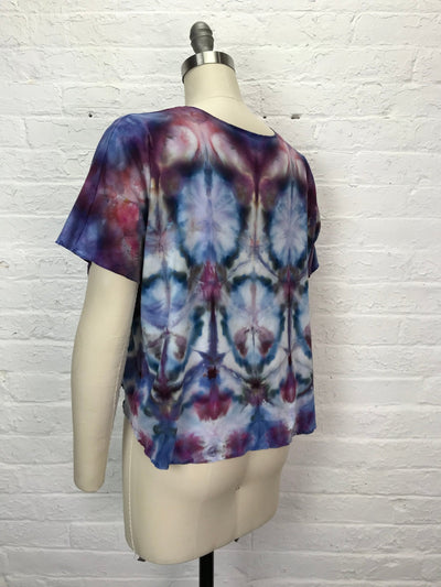 Juni Short Sleeve Petite Top in Stained Glass - Cloud Candy