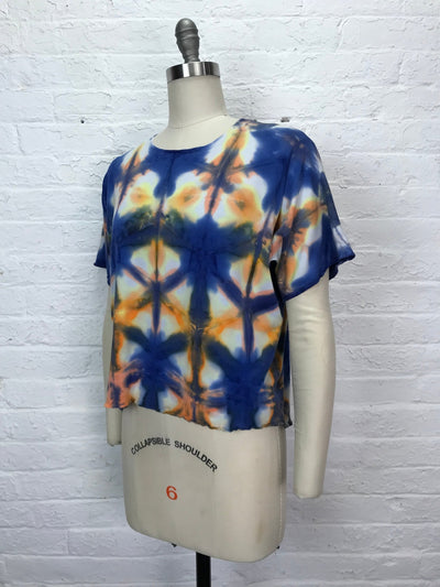 Juni Short Sleeve Petite Top in Sunfire - Cloud Candy
