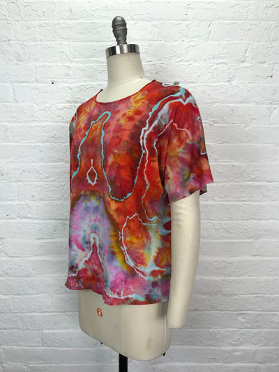 Juni Short Sleeve Shirt in Aura of the Goddess - Cloud Candy