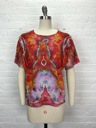Juni Short Sleeve Shirt in Aura of the Goddess - Cloud Candy