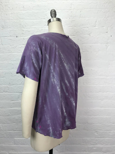 Juni Short Sleeve Shirt in Foggy Grey Fauna - One Size - Cloud Candy