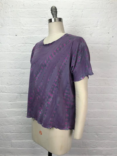 Juni Short Sleeve Shirt in Foggy Grey Fauna - One Size - Cloud Candy