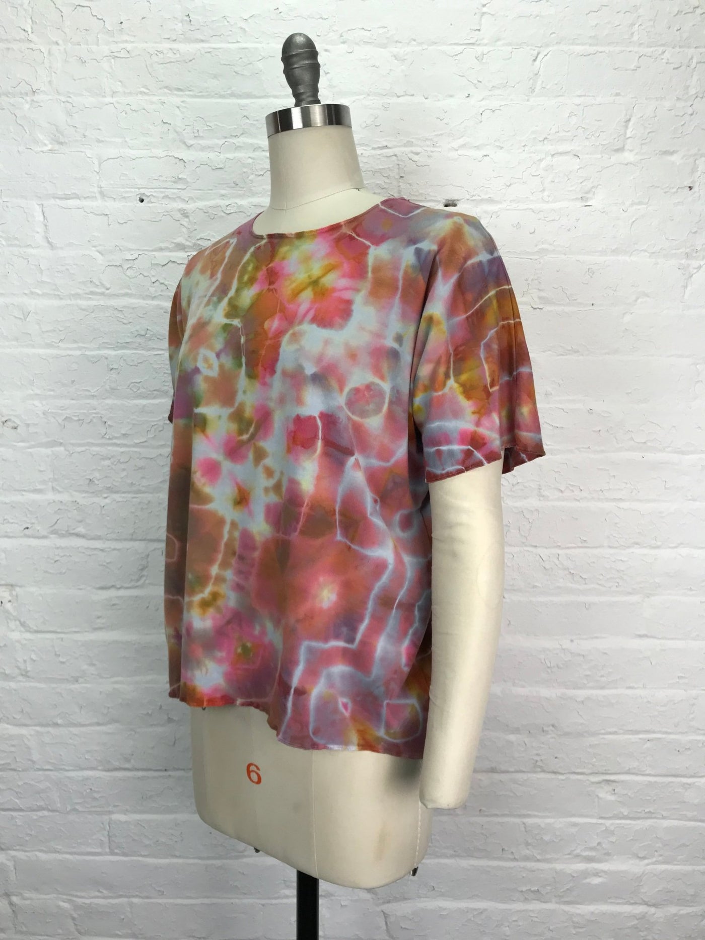 Juni Short Sleeve Shirt in Late Summer Glitch - Cloud Candy