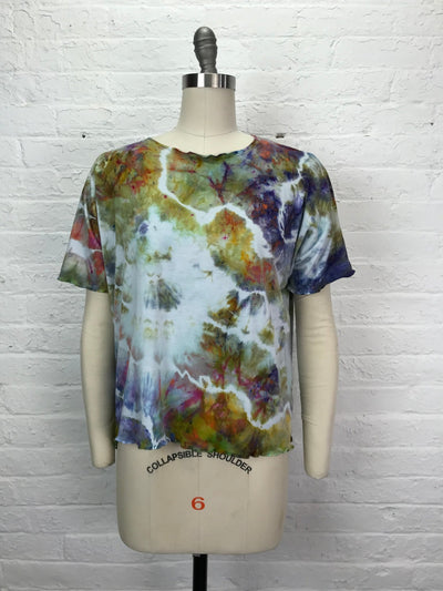 Juni Short Sleeve Shirt in Spring Tulips - One Size - Cloud Candy
