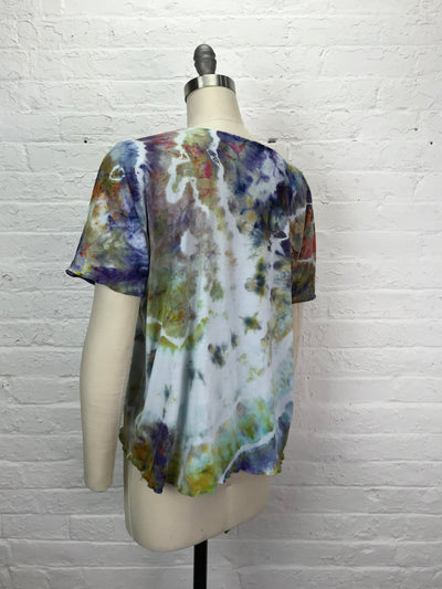 Juni Short Sleeve Shirt in Spring Tulips - One Size - Cloud Candy