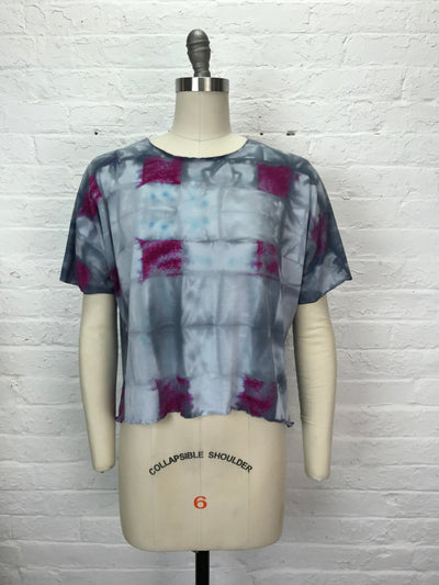 Juni Short Sleeve Top in Checkmate - Cloud Candy