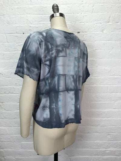 Juni Short Sleeve Top in Checkmate - Cloud Candy