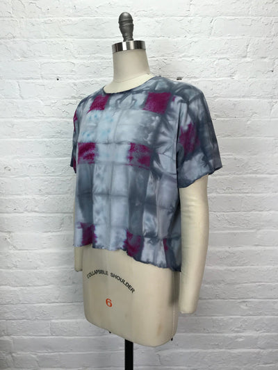 Juni Short Sleeve Top in Checkmate - Cloud Candy
