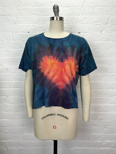 Juni Short Sleeve Top in Hearts on Fire - Cloud Candy