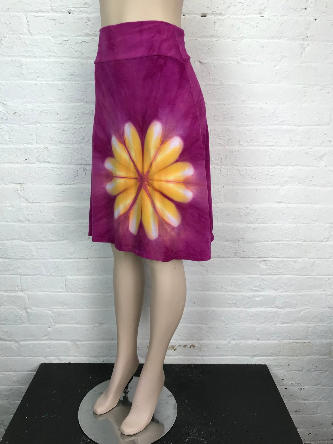 Knee Length Skirt in Frangipani - Cloud Candy