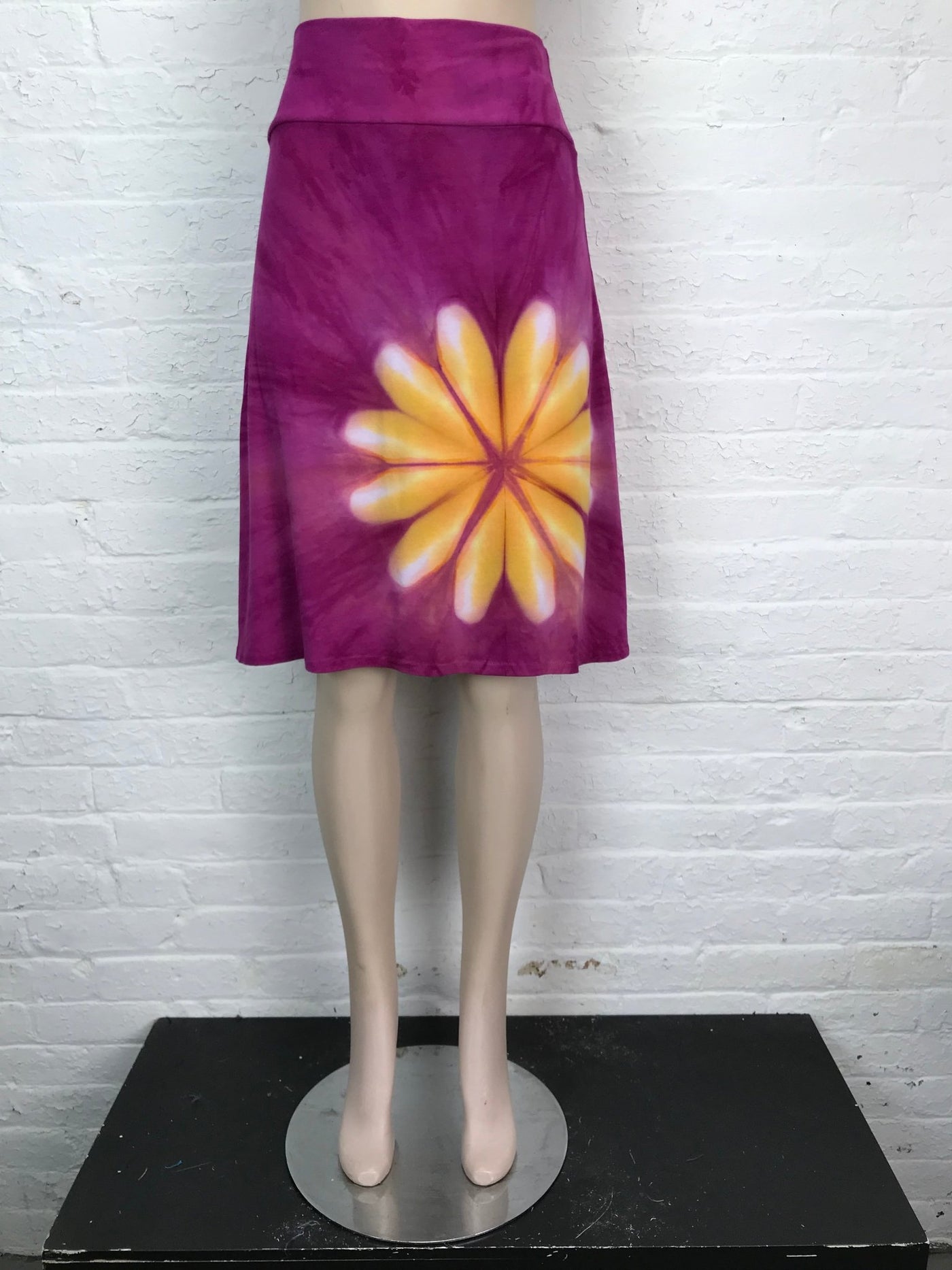 Knee Length Skirt in Frangipani - Cloud Candy