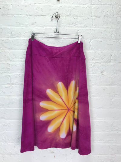 Knee Length Skirt in Frangipani - Cloud Candy