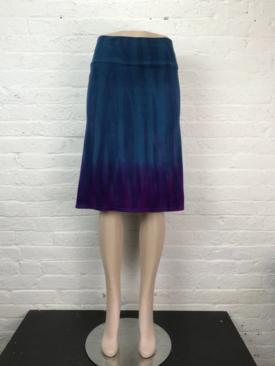 Knee Length Skirt in Midnight Aurora - Cloud Candy