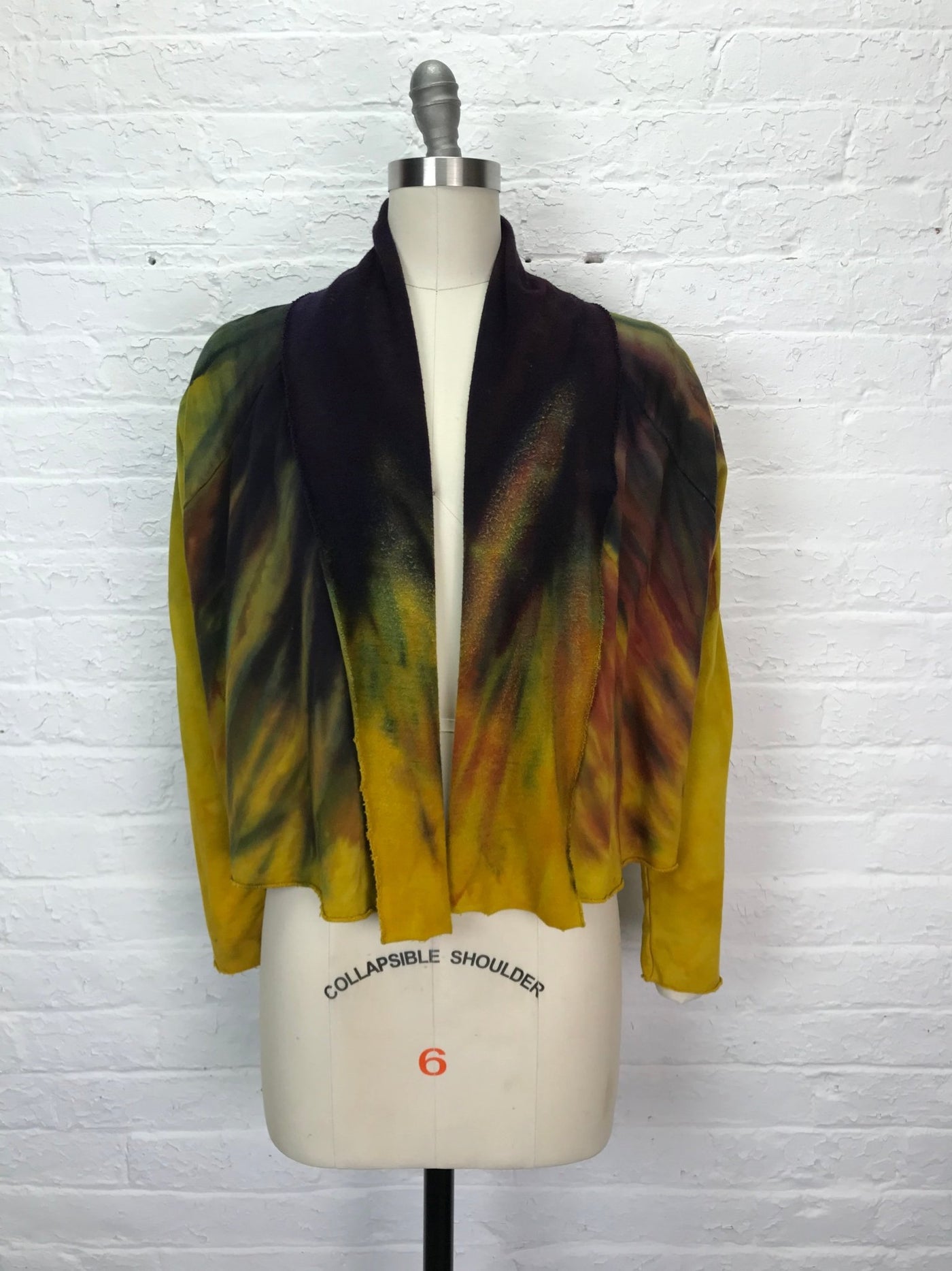 Lightweight Cropped Fleece Swing Jacket in Mossfire - Cloud Candy