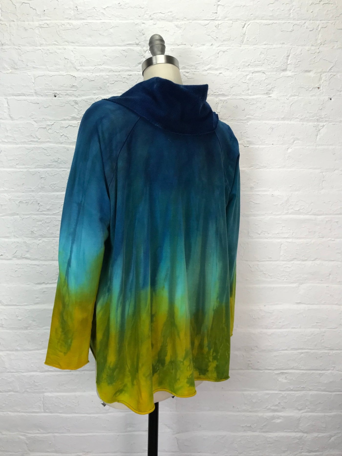 Lightweight Fleece Swing Jacket in Underwater Ombre - Cloud Candy