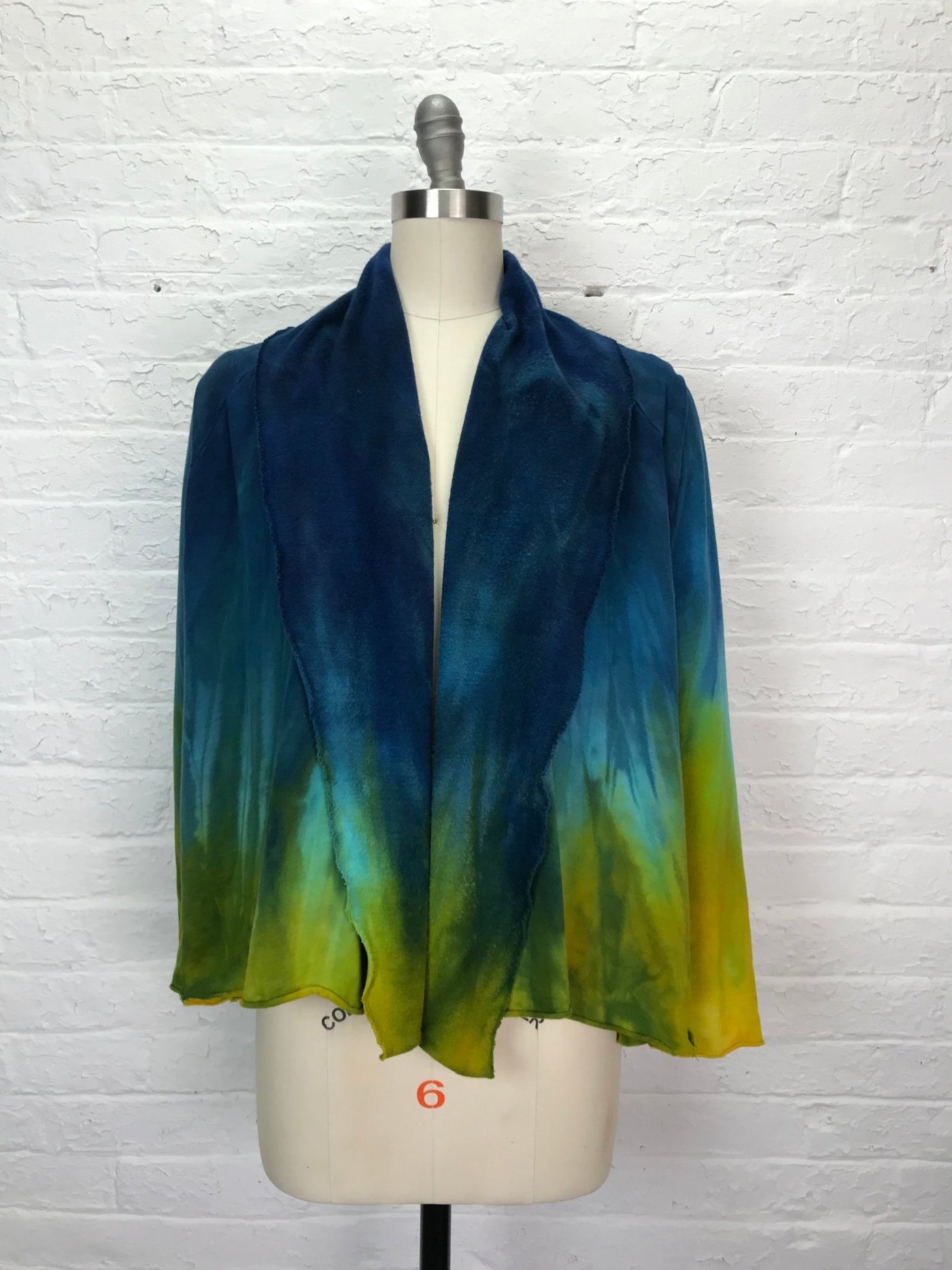 Lightweight Fleece Swing Jacket in Underwater Ombre - Cloud Candy