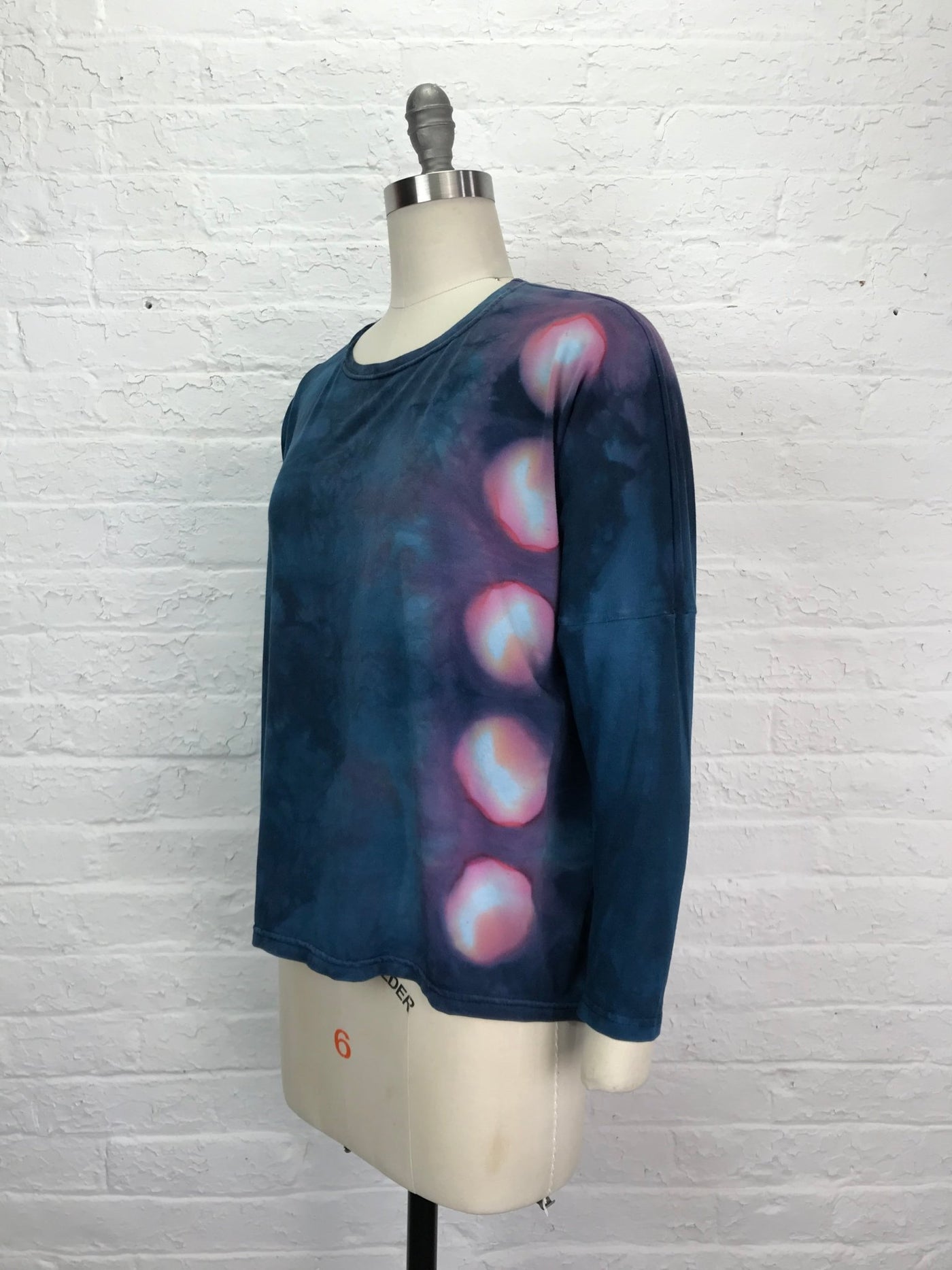 Long Sleeve Leni Top in Pink Glow Eclipse - One Size - Cloud Candy