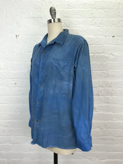 Men's Buttonup in Indigo Road - Cloud Candy