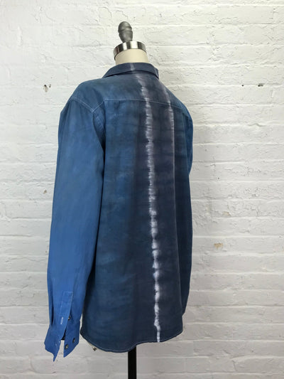 Men's Buttonup in Indigo Road - Cloud Candy