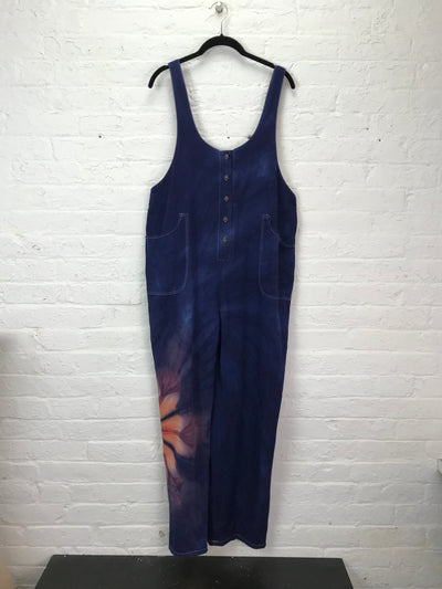 Overalls in Peach Flower - Cloud Candy