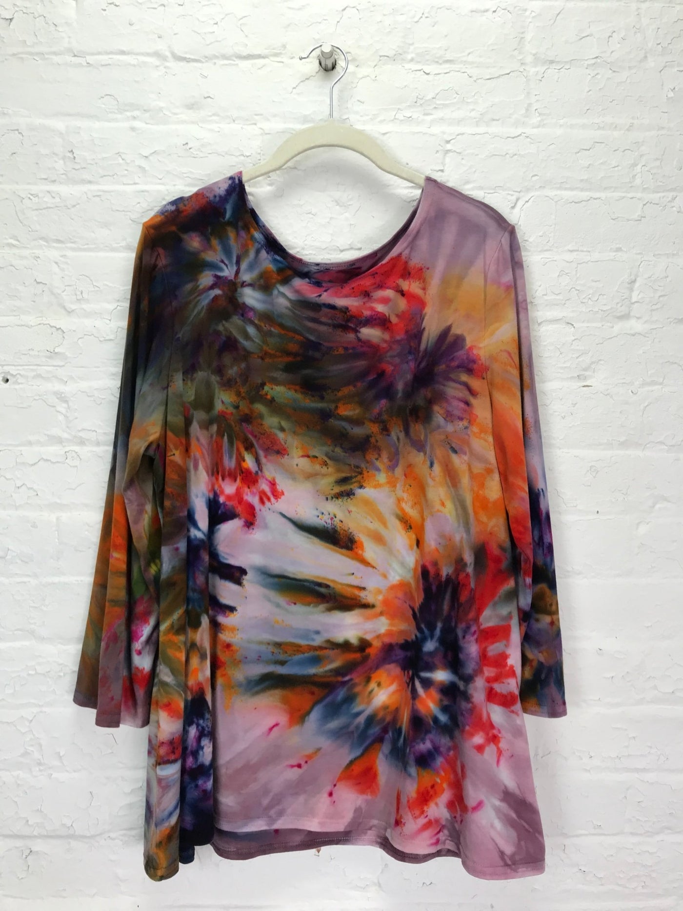 Rose 3/4 Sleeve Top in Autumn Colorburst - Cloud Candy