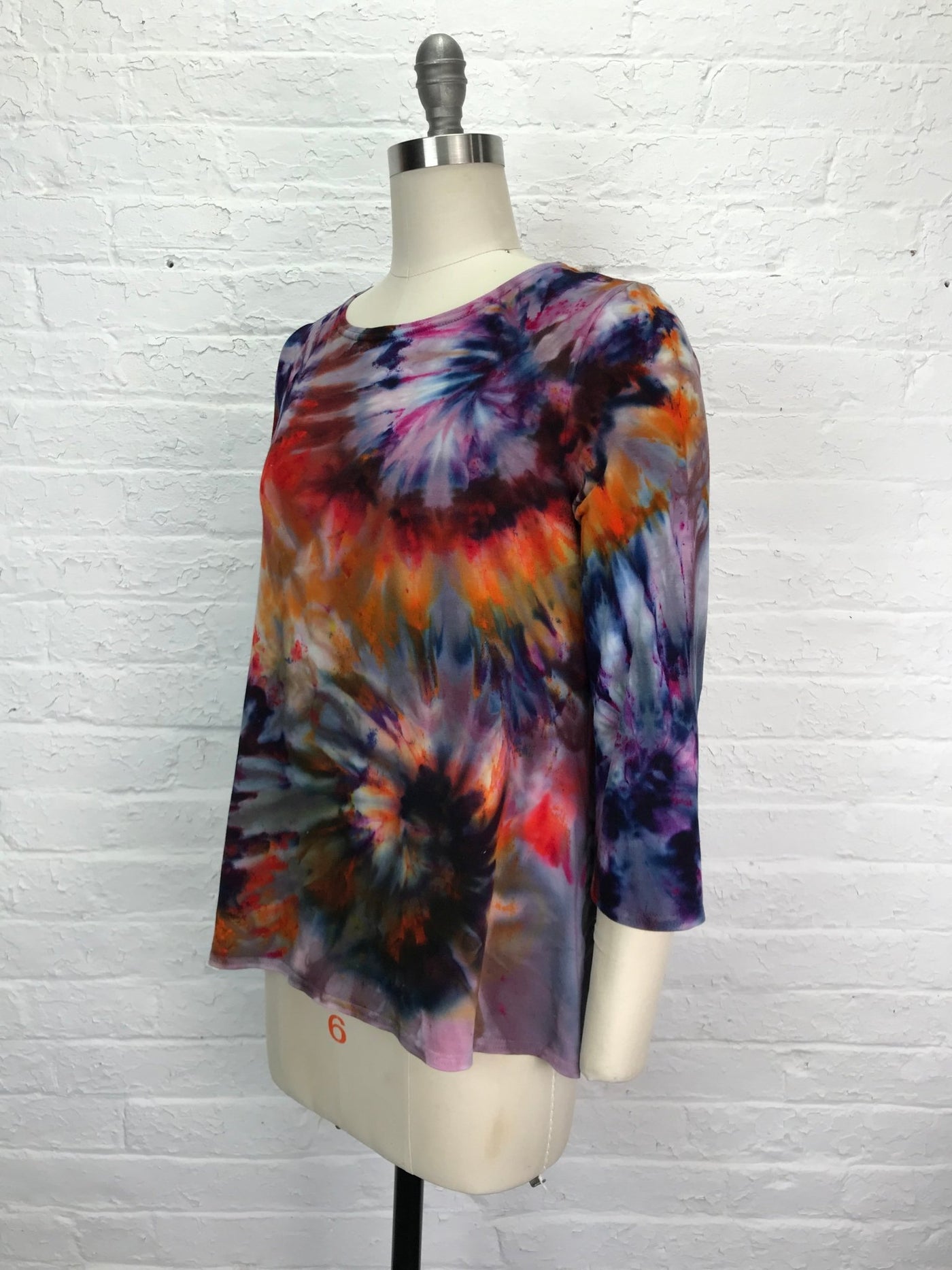 Rose 3/4 Sleeve Top in Autumn Colorburst - Cloud Candy