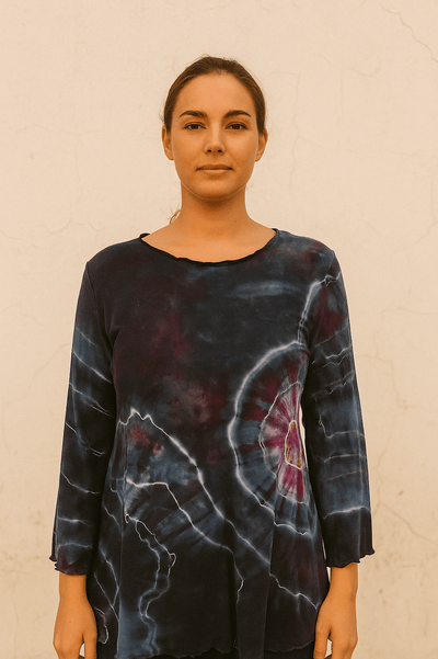 Rose 3/4 Sleeve Top in Celestial Energy - Cloud Candy