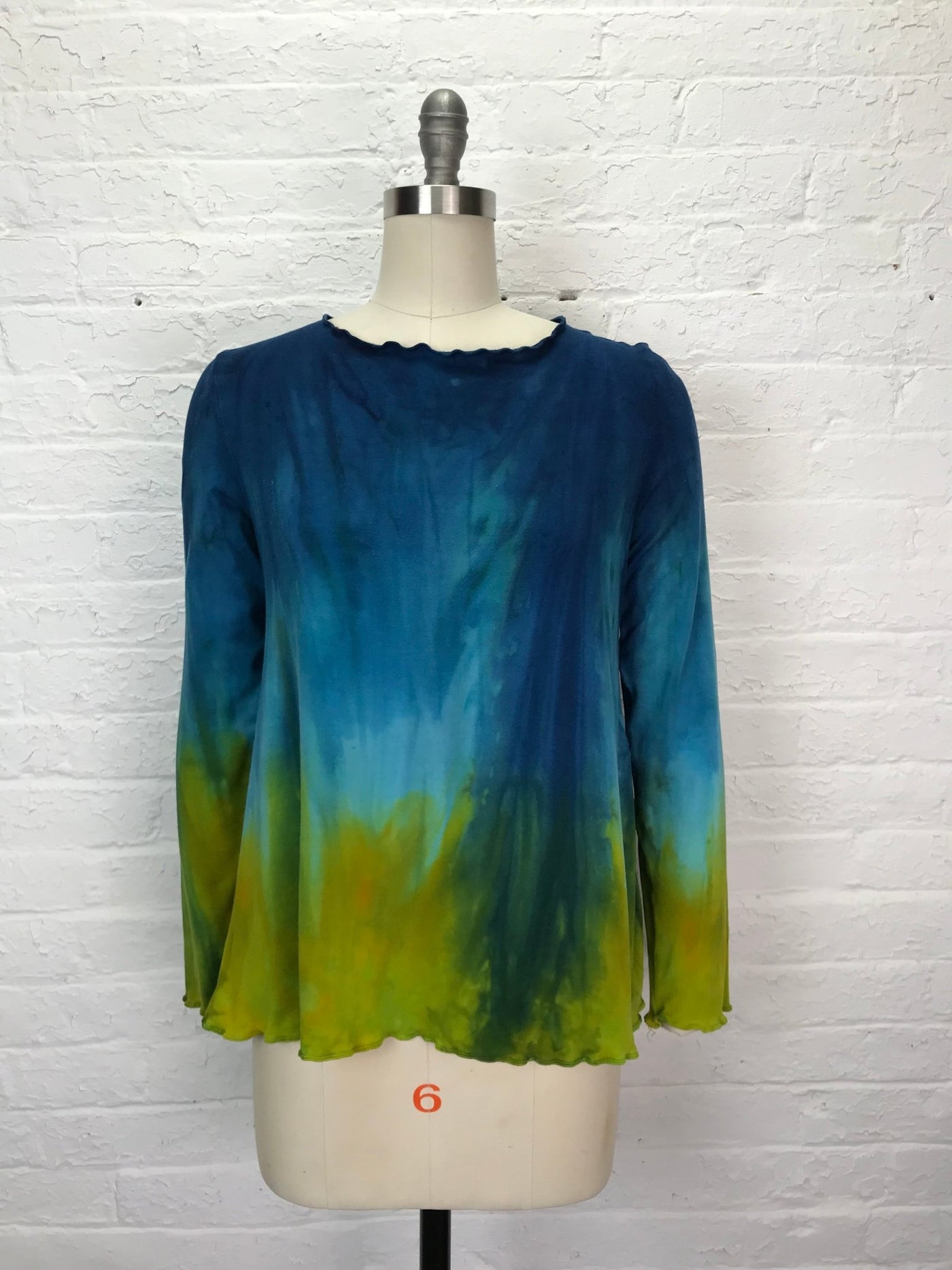 Rose Long Sleeve Top in Underwater Ombre - Cloud Candy