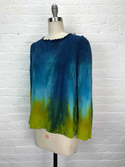 Rose Long Sleeve Top in Underwater Ombre - Cloud Candy