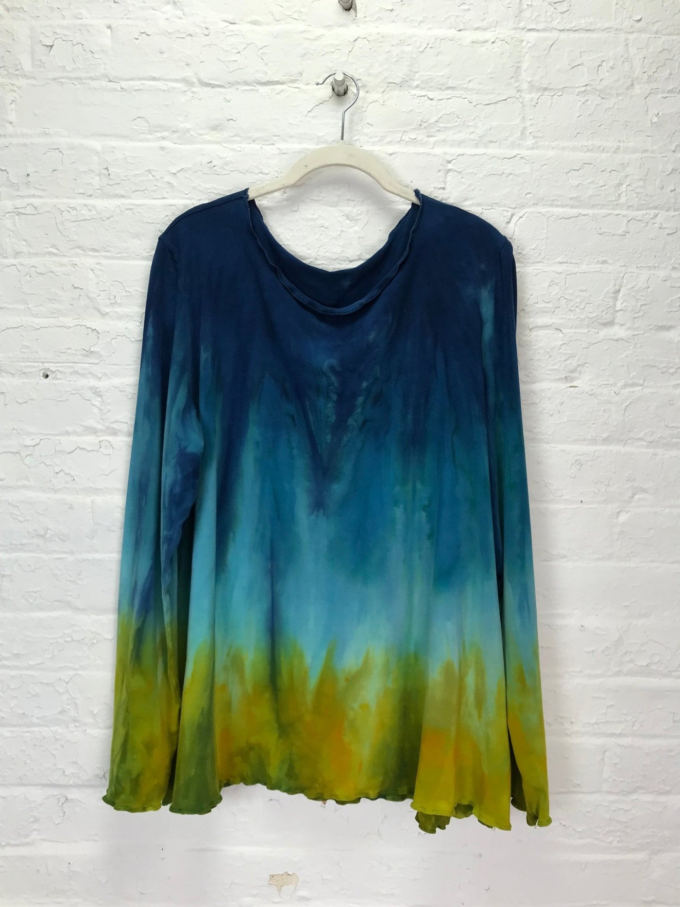 Rose Long Sleeve Top in Underwater Ombre - Cloud Candy