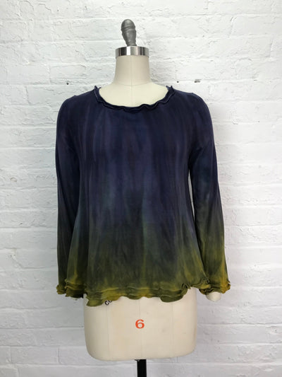 Roselle Top in Opulent Avocado - Cloud Candy
