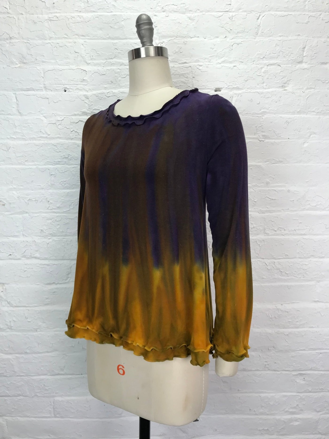 Roselle Top in Purple and Gold - Cloud Candy