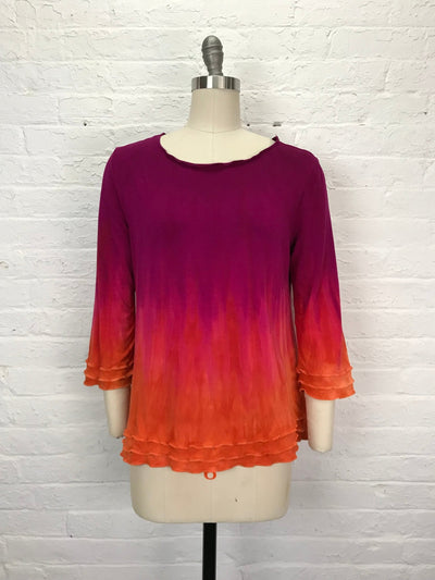 Roselle Top in Smoldering Glow - Cloud Candy