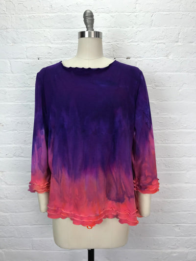 Roselle Top in Sunset Grape - Cloud Candy