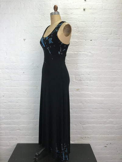 Roxy Racerback Maxi Tank Dress in Blue Hieroglyphics - Cloud Candy