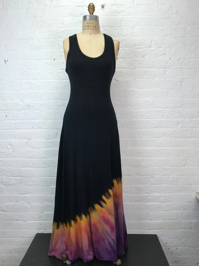 Roxy Racerback Maxi Tank Dress in Chili Pepper Drift - Cloud Candy