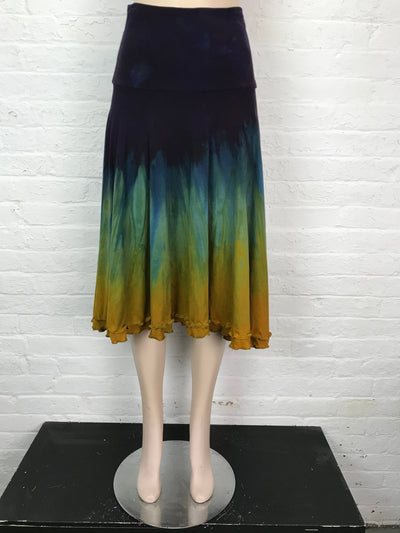 Ruffle Circle Skirt in Forest Ember - Cloud Candy