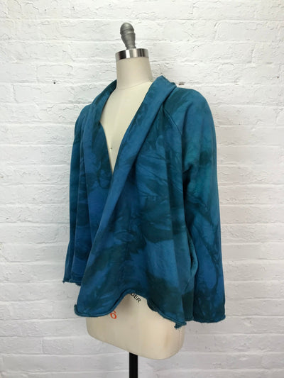 Shall Collar Jacket with Pockets in Rainforest - Cloud Candy