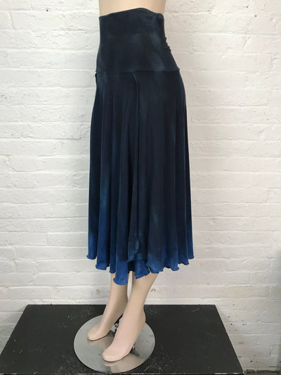 Side Slit Circle Skirt in Ink & Ether - One Size - Cloud Candy