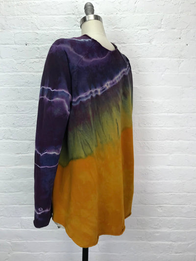 Stretch Fleece Raglan Tunic in Plum Caramel - Cloud Candy