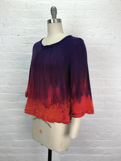 Suzie Bell Sleeve Top in Campfire - Extra Small - Cloud Candy