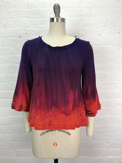 Suzie Bell Sleeve Top in Campfire - Extra Small - Cloud Candy