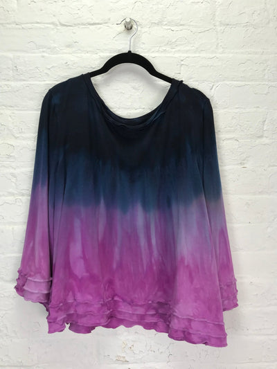 Suzie Bell Sleeve Top in Dusk til Dawn - Cloud Candy