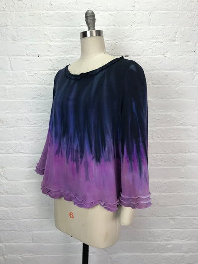 Suzie Bell Sleeve Top in Fade to Lavender Fields - Large - Cloud Candy