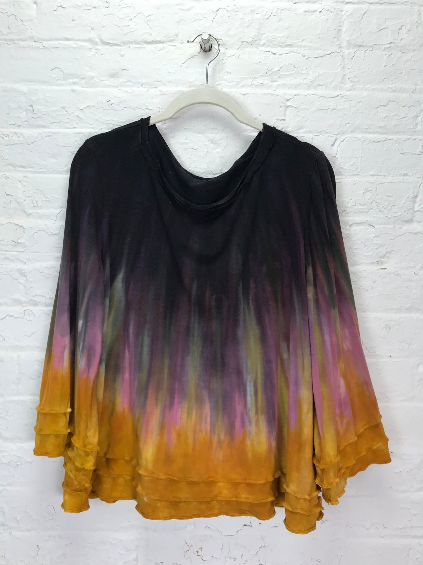 Suzie Bell Sleeve Top in Glowing Saffron - Cloud Candy