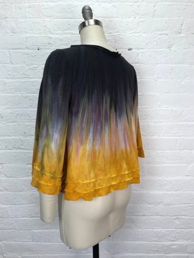 Suzie Bell Sleeve Top in Glowing Saffron - Cloud Candy