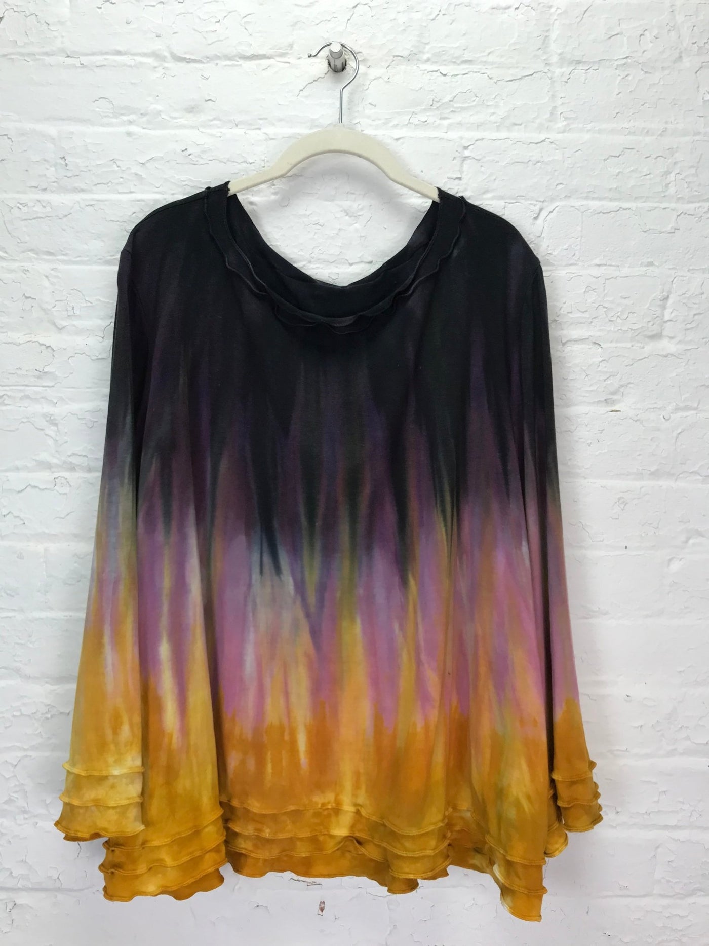 Suzie Bell Sleeve Top in Glowing Saffron - Cloud Candy