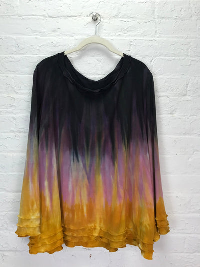 Suzie Bell Sleeve Top in Glowing Saffron - Cloud Candy